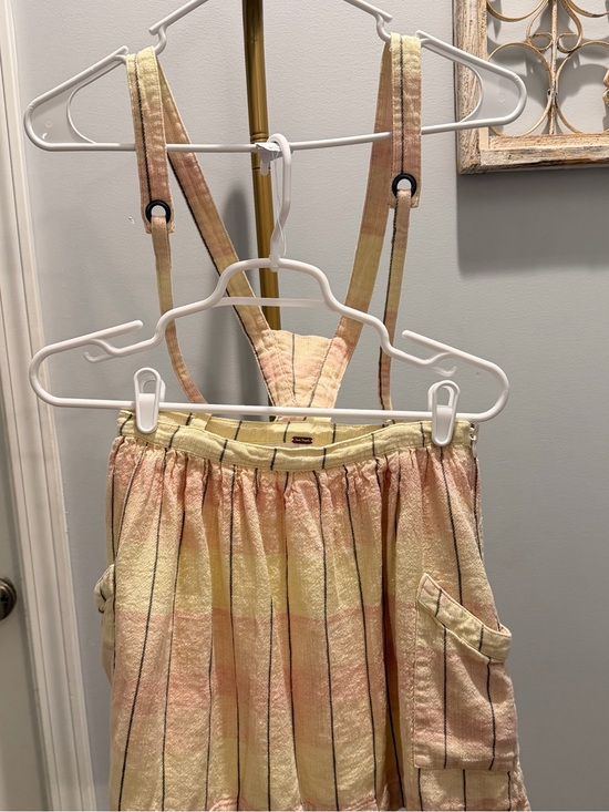 Free People Pants - Vintage Free People Yellow Plaid Skirt Jumper